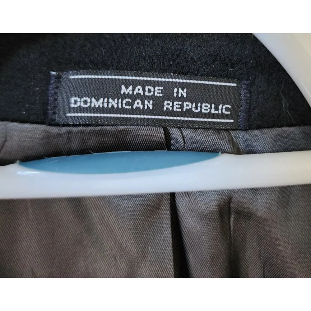 Macy's Alfani Size 40 R 100% Cashmere 2 Button Black Suit Jacket Sport Coat Soft